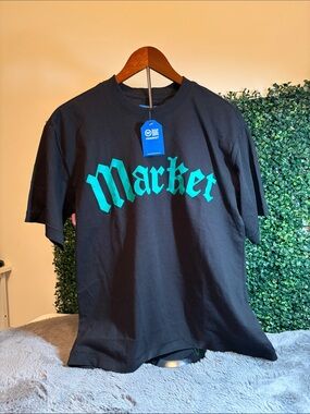 NWT Smiley Market Black Short-Sleeve Tee Size Small